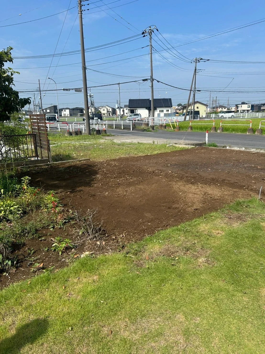 作業を終えた敷地